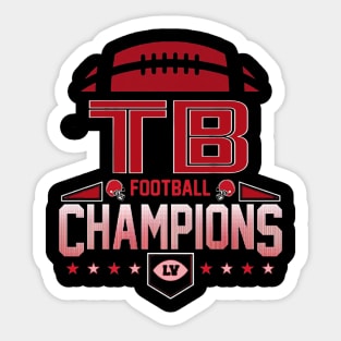 Tampa Bay Football Champions Sticker